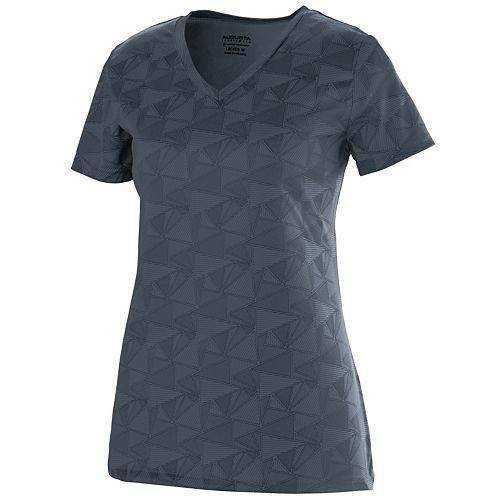 Augusta 1792 Ladies Elevate Wicking T-Shirt - Graphite Print - HIT a Double
