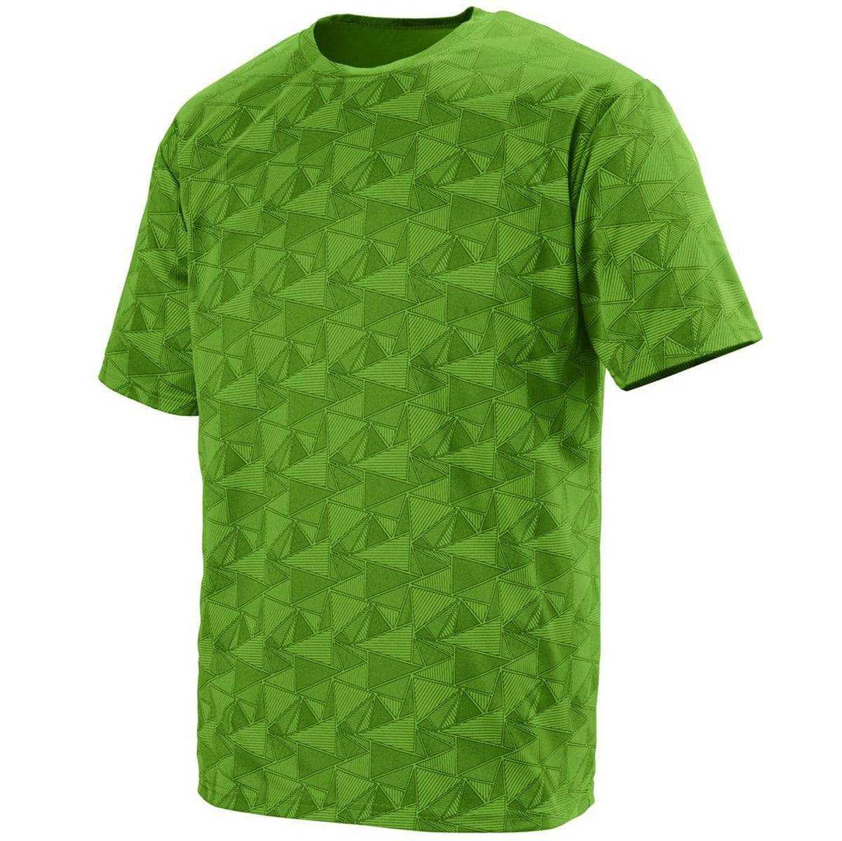 Augusta 1795 Elevate Wicking T-Shirt - Lime Black Print - HIT a Double