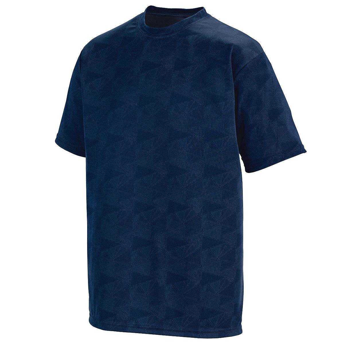 Augusta 1795 Elevate Wicking T-Shirt - Navy White Print - HIT a Double