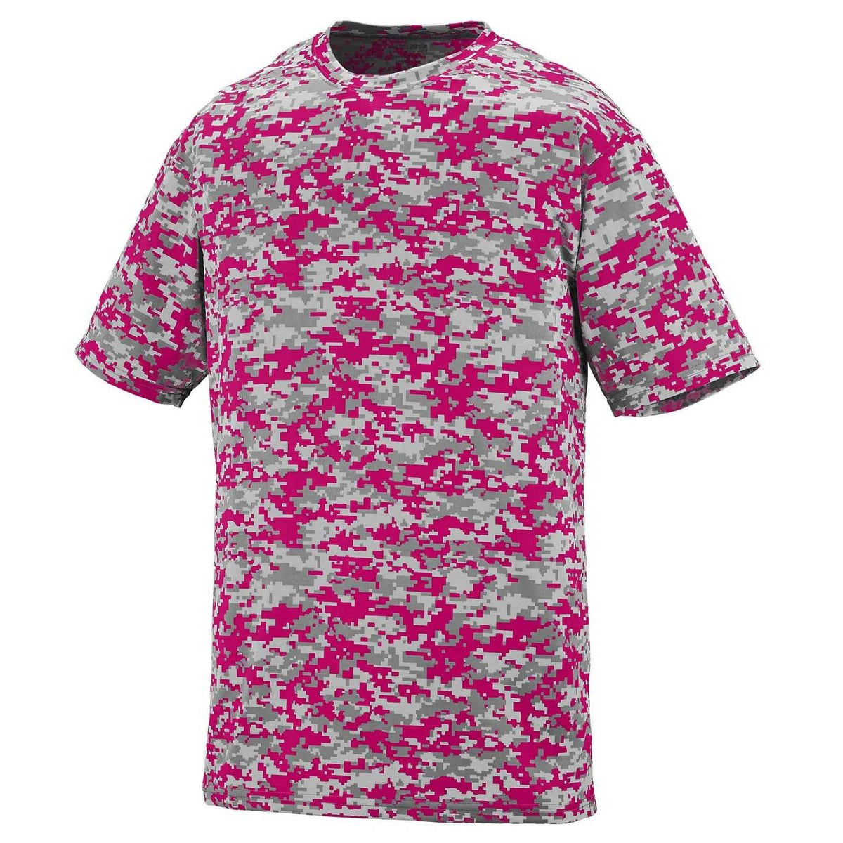 Augusta 1798 Digi Camo Wicking T-Shirt - Power Pink Digi - HIT a Double