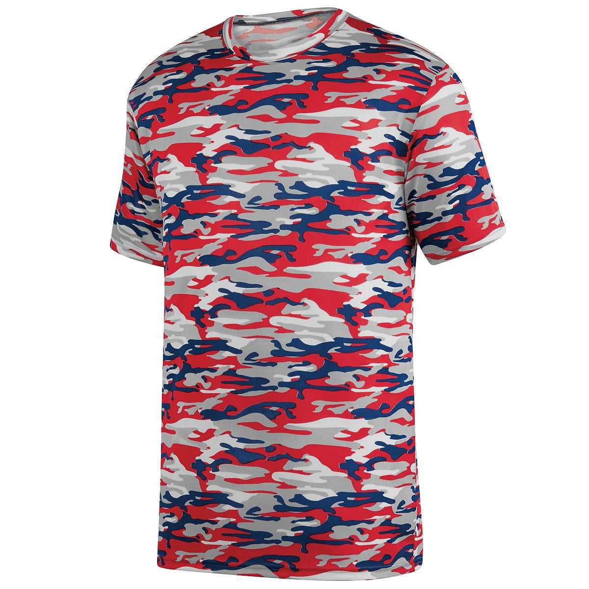 Augusta 1805 Mod Camo Wicking Tee - Red Navy Mod - HIT a Double