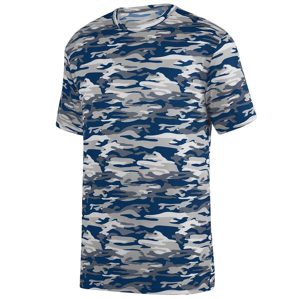 Augusta 1806 Mod Camo Wicking Tee Youth - Navy Mod - HIT a Double