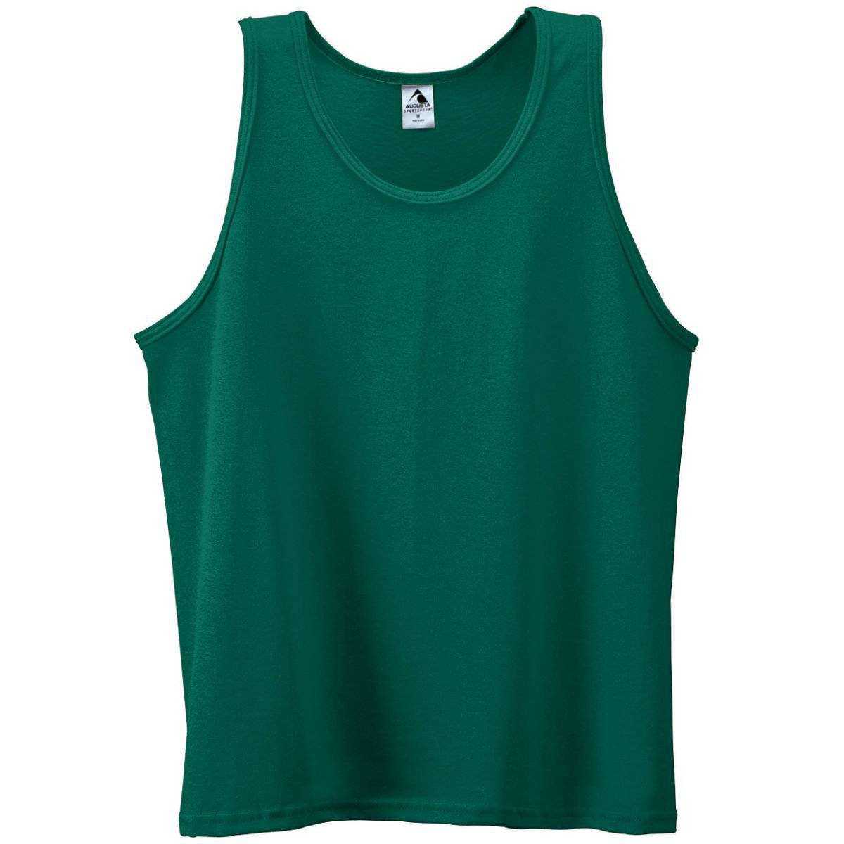 Augusta 180 Poly Cotton Athletic Tank - Dark Green - HIT a Double