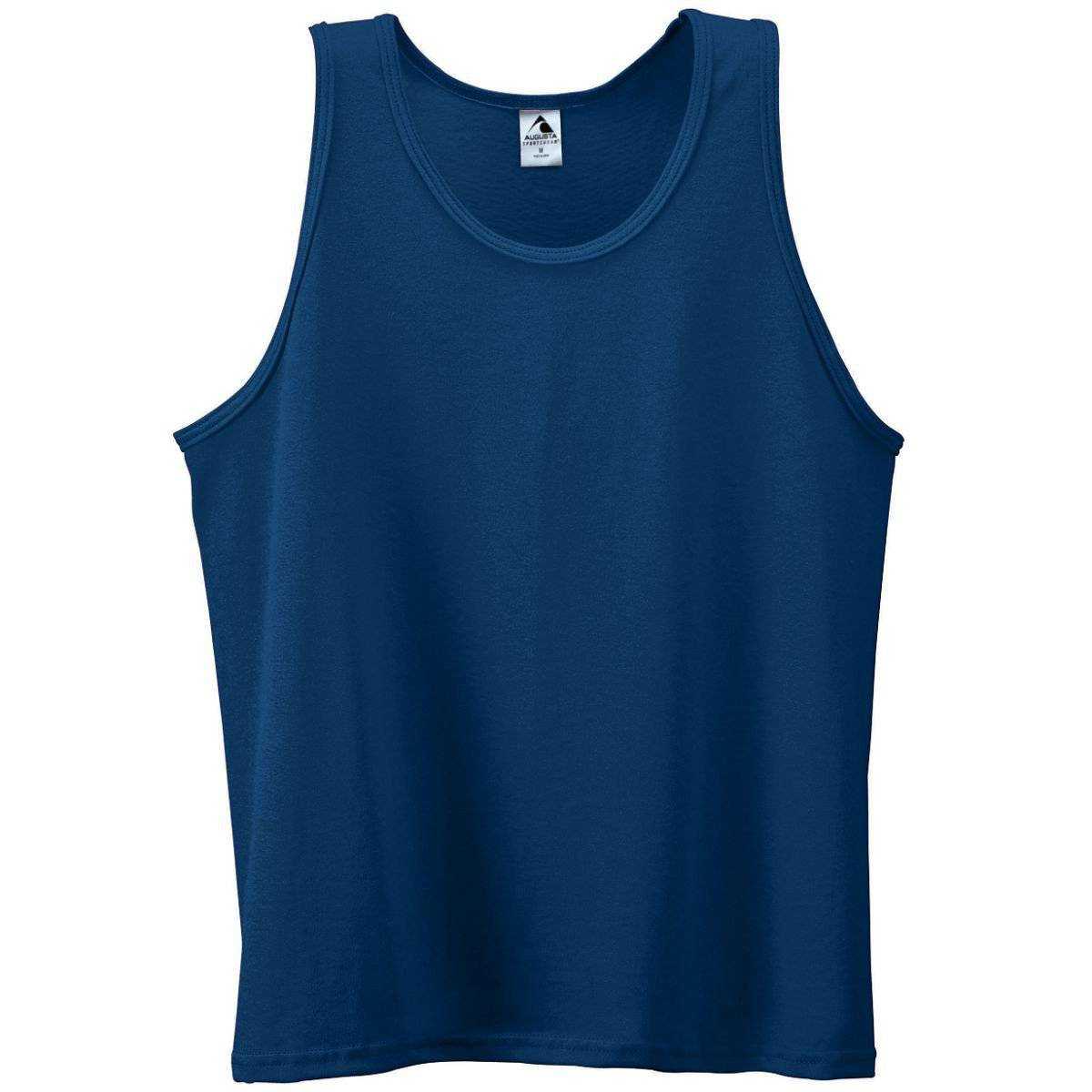 Augusta 180 Poly Cotton Athletic Tank - Navy - HIT a Double