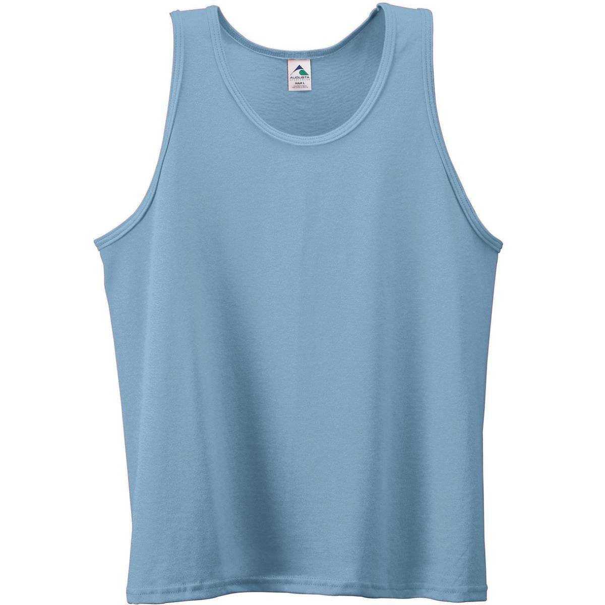 Augusta 181 Youth Poly/Cotton Athletic Tank - Columbia Blue - HIT a Double
