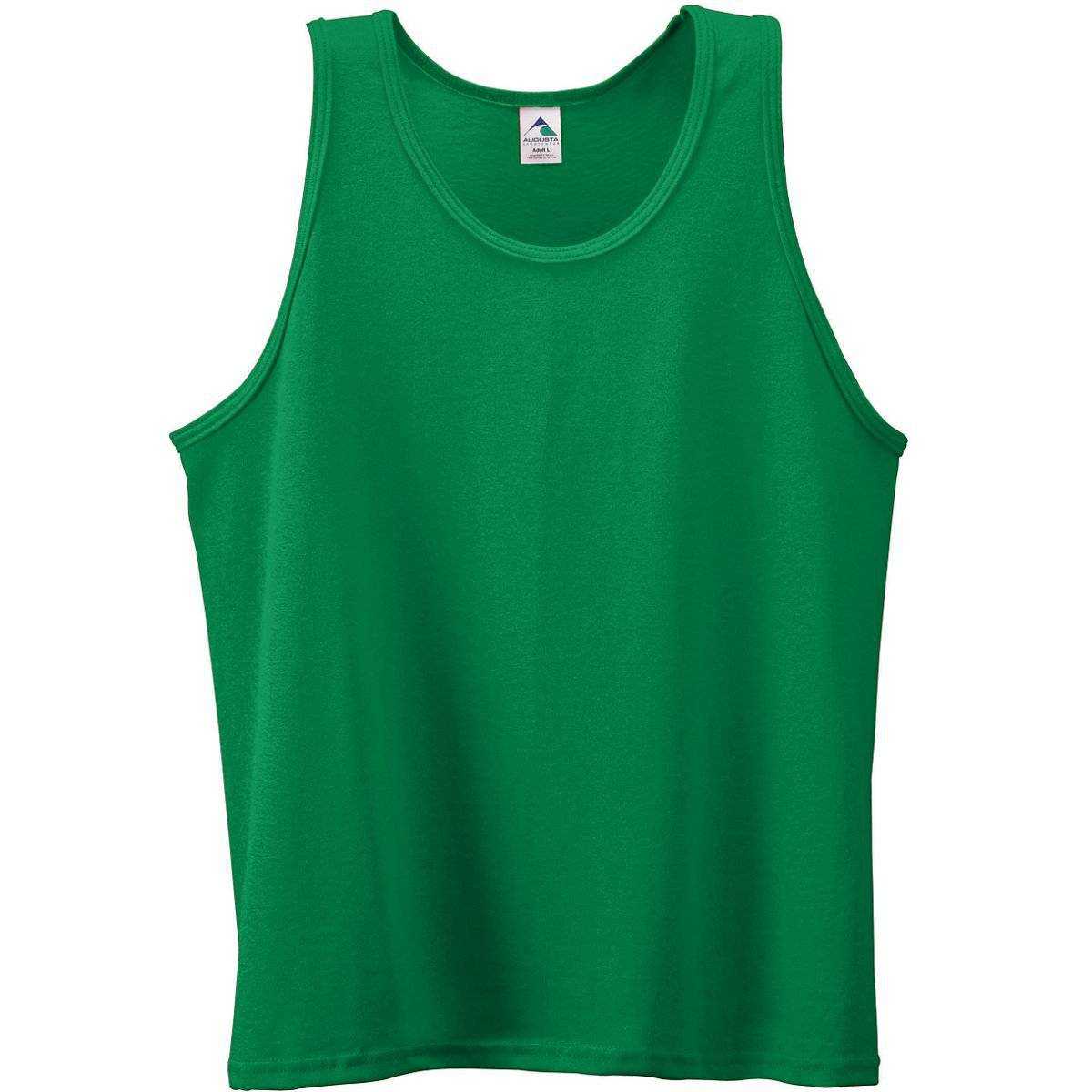 Augusta 181 Youth Poly/Cotton Athletic Tank - Green - HIT a Double