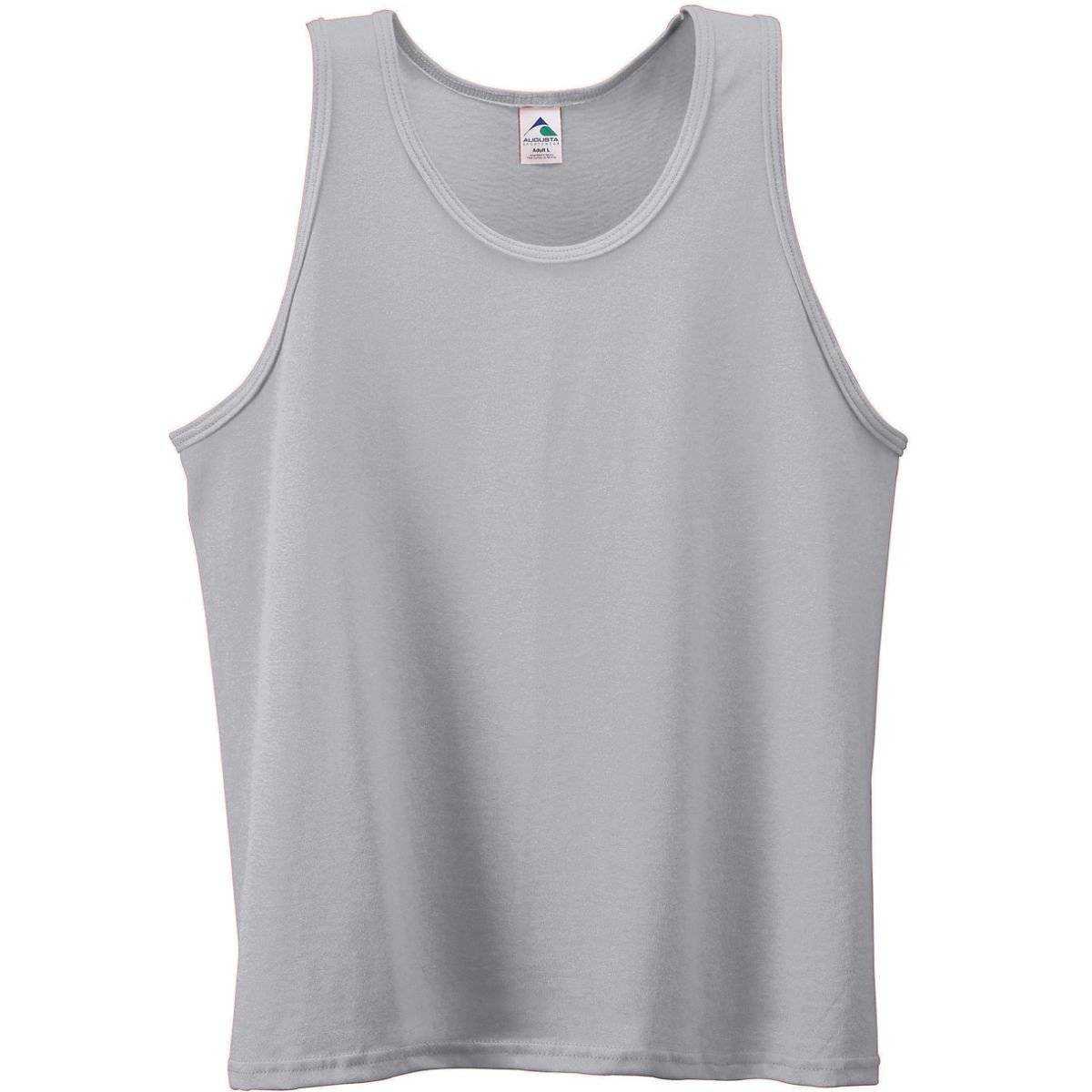 Augusta 181 Youth Poly/Cotton Athletic Tank - Light Gray - HIT a Double