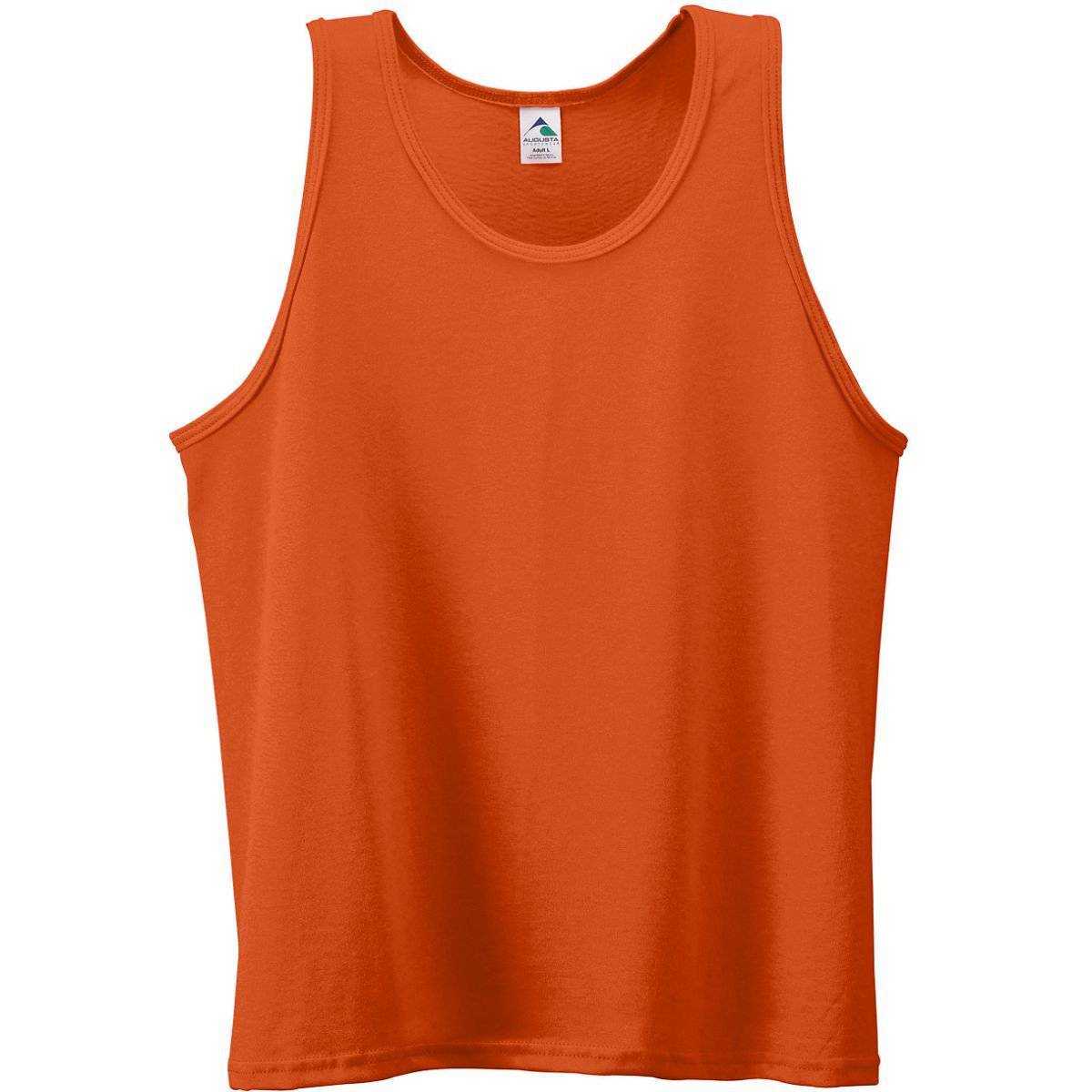 Augusta 181 Youth Poly/Cotton Athletic Tank - Orange - HIT a Double
