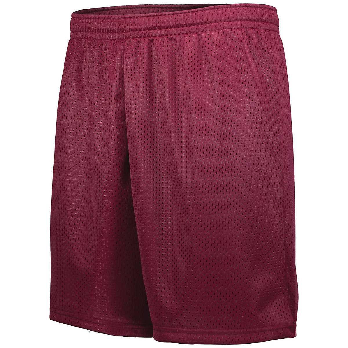 Augusta 1842 Tricot Mesh Short - Maroon (Hlw) - HIT a Double