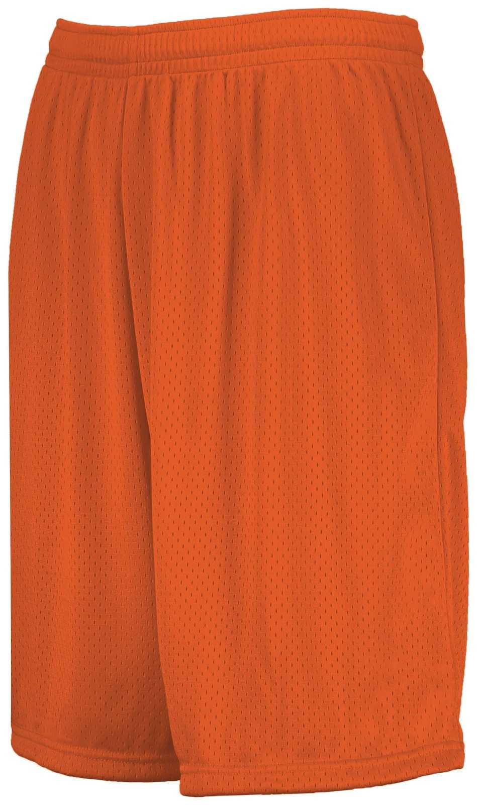 Augusta 1844 9-Inch Modified Mesh Shorts - Orange - HIT a Double