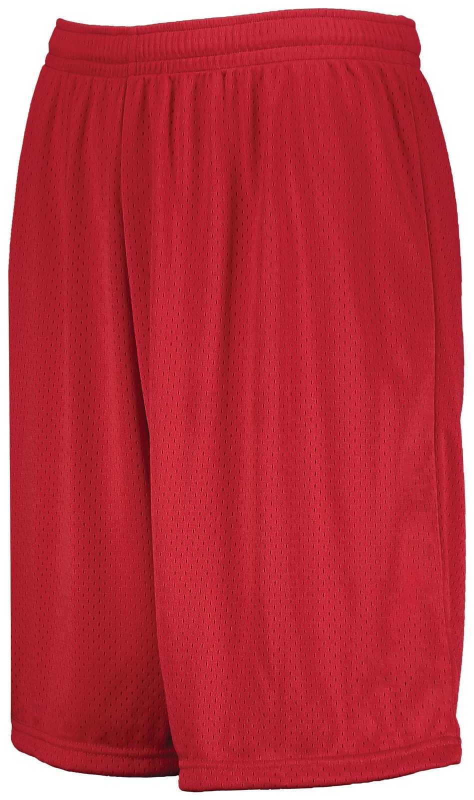 Augusta 1844 9-Inch Modified Mesh Shorts - Scarlet - HIT a Double