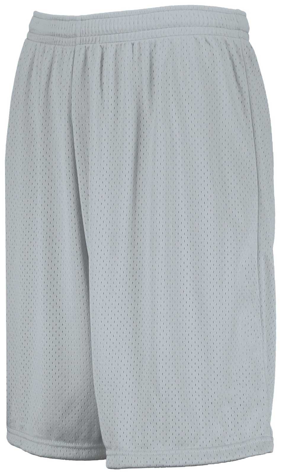 Augusta 1844 9-Inch Modified Mesh Shorts - Silver - HIT a Double