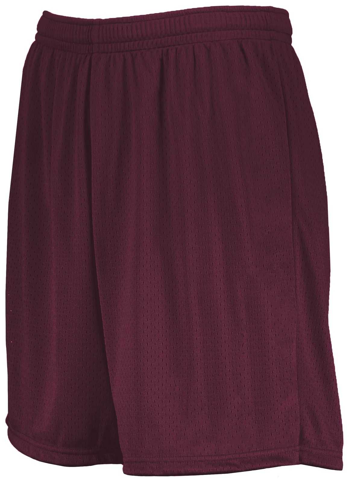 Augusta 1850 7-Inch Modified Mesh Shorts - Maroon (Hlw) - HIT a Double