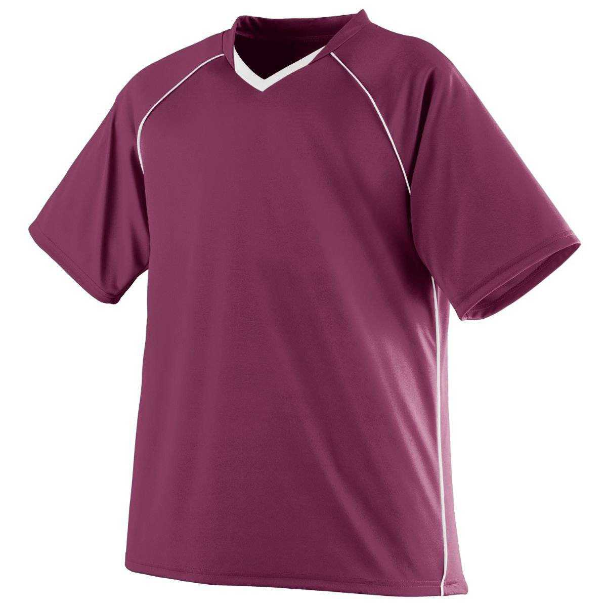 Augusta 215 Striker Jersey - Youth - Maroon White - HIT a Double