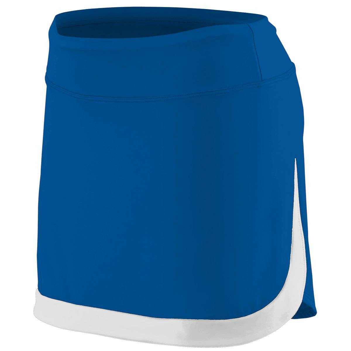 Augusta 2411 Girls Action Color Block Skort - Royal White - HIT a Double