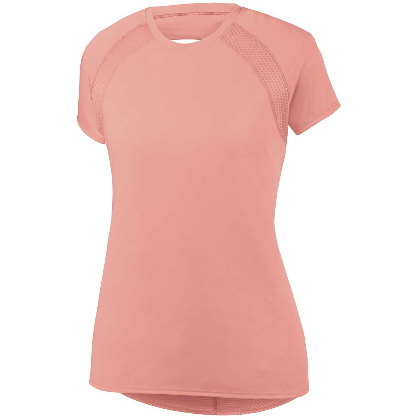 Augusta 2432 Ladies Flounce Jersey - Coral - HIT a Double
