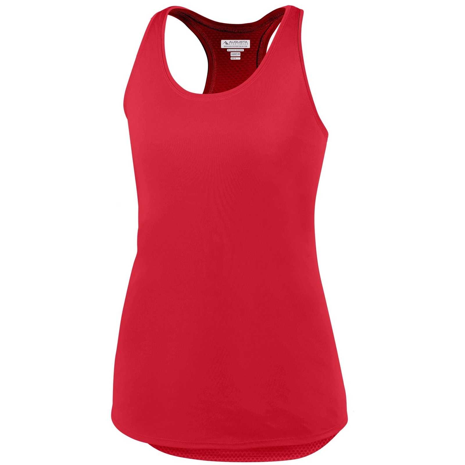 Augusta 2434 Ladies Sojourner Tank - Red - HIT a Double