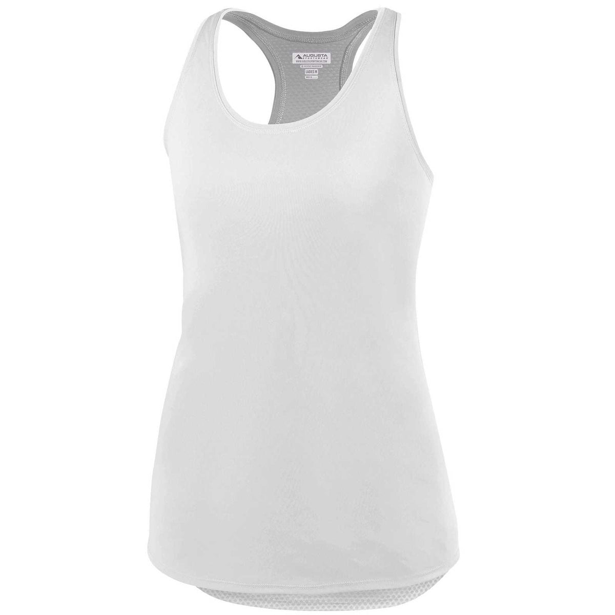 Augusta 2434 Ladies Sojourner Tank - White - HIT a Double