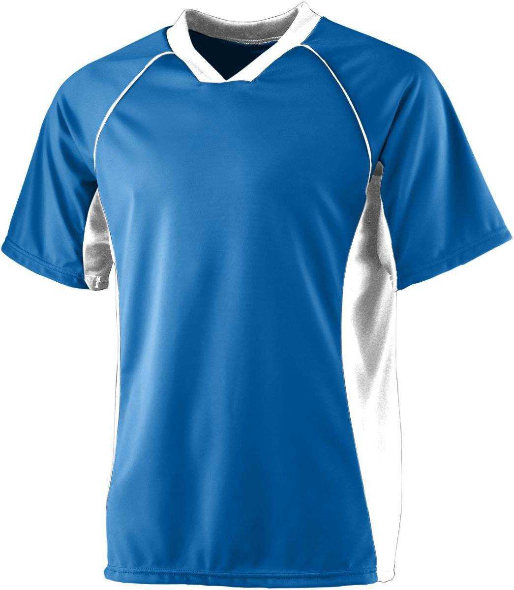 Augusta 243 Wicking Soccer Shirt - Royal White - HIT a Double