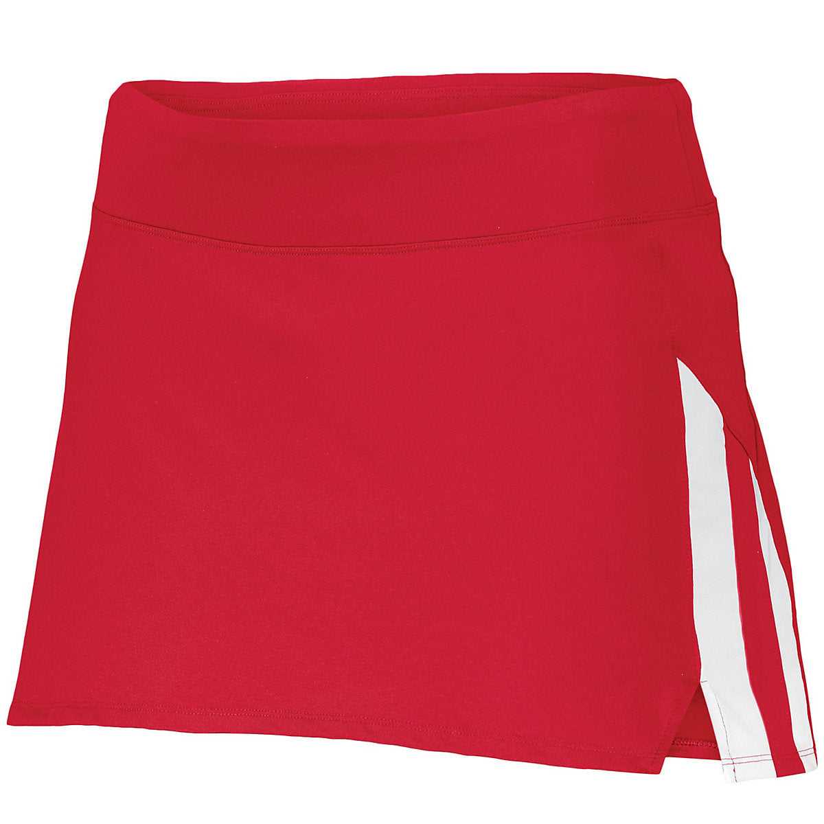 Augusta 2440 Ladies Full Force Skort - Red White - HIT a Double