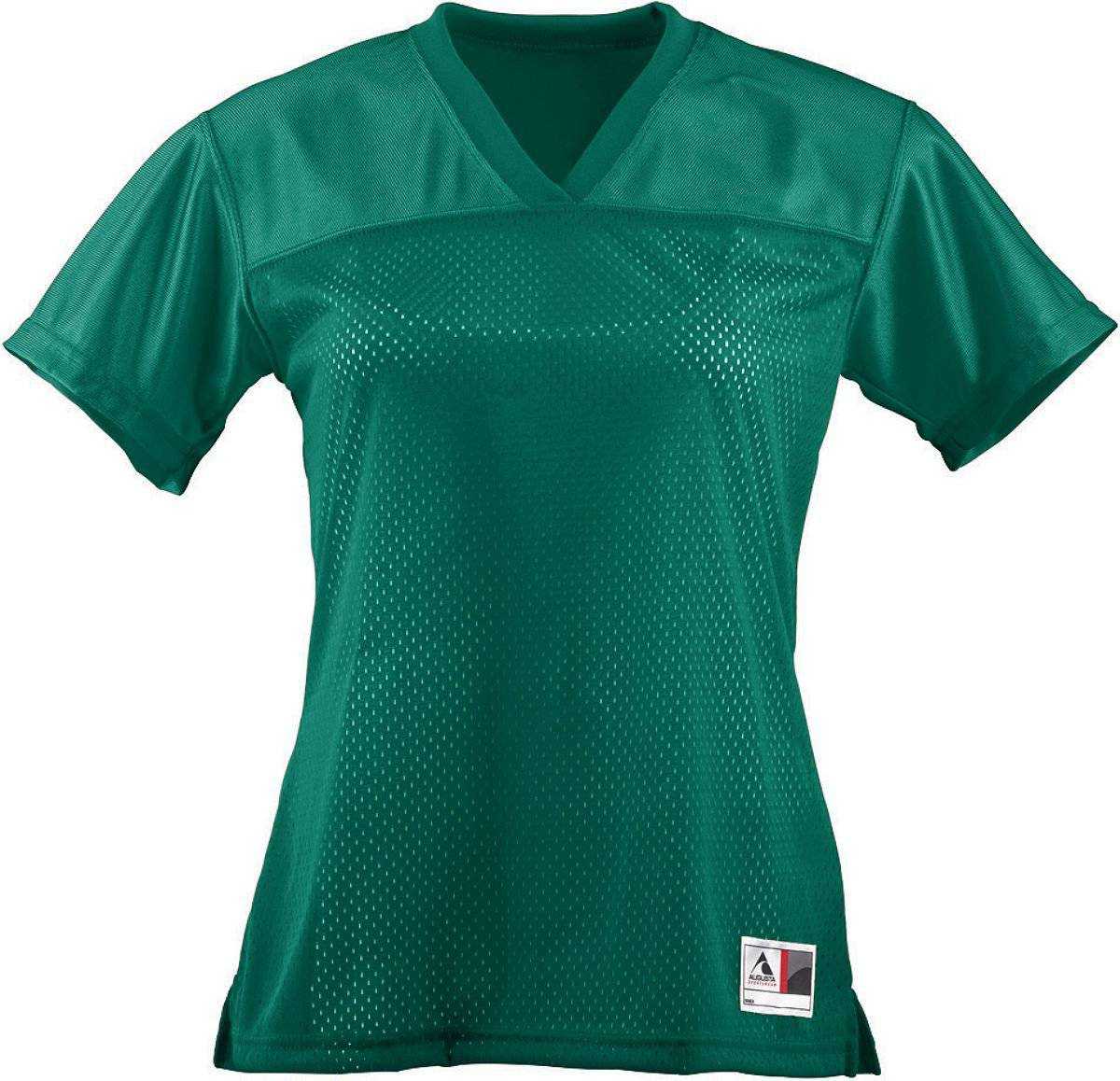 Augusta 250 Ladies Junior Fit Replica Football Tee - Forest - HIT a Double