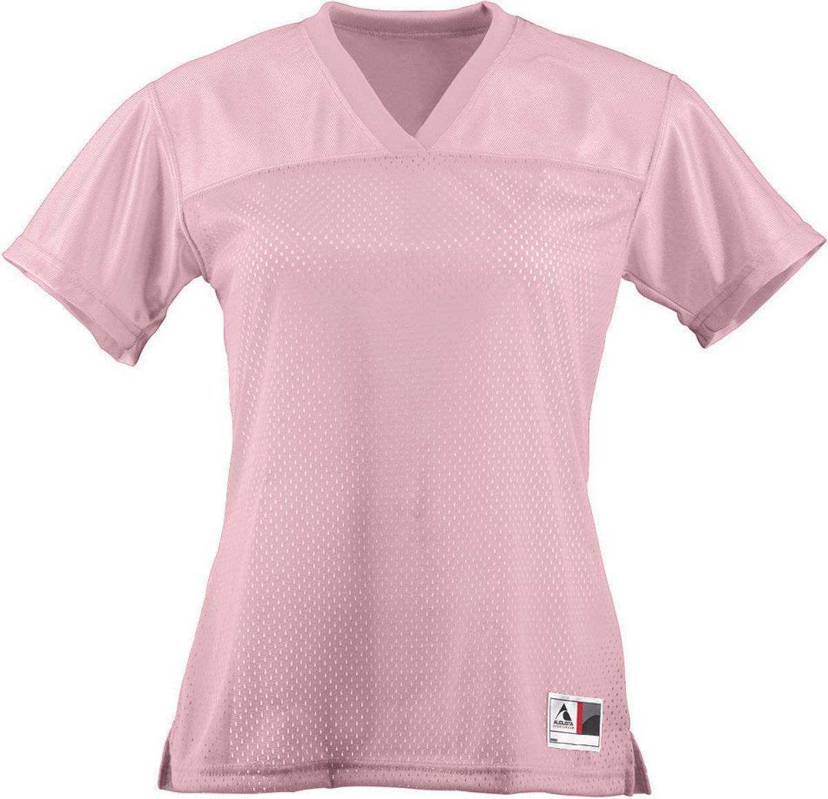 Augusta 250 Ladies Junior Fit Replica Football Tee - Pink - HIT a Double