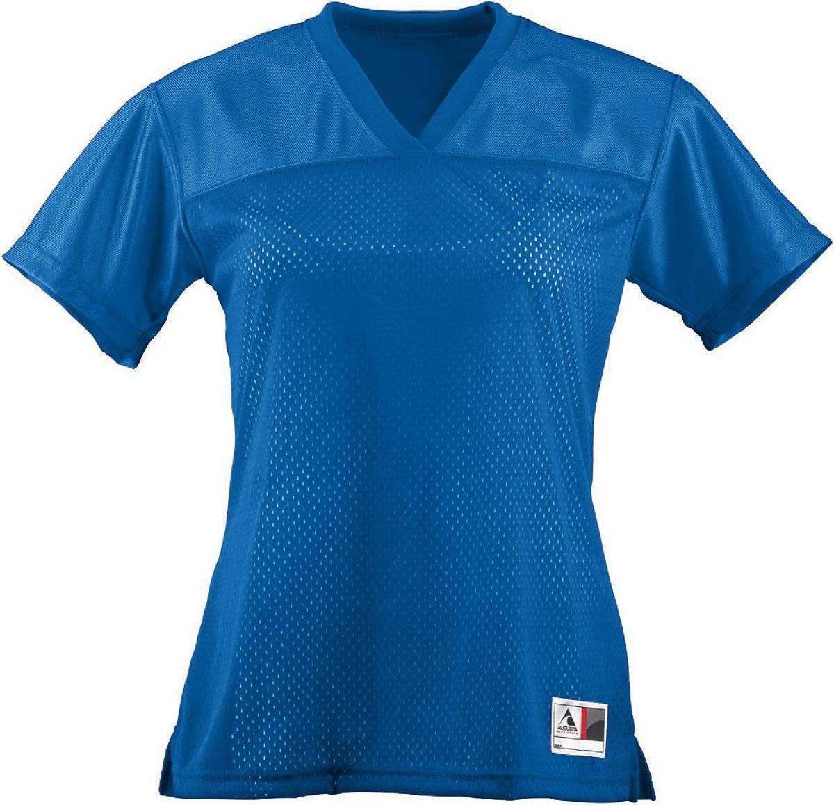 Augusta 250 Ladies Junior Fit Replica Football Tee - Royal - HIT a Double
