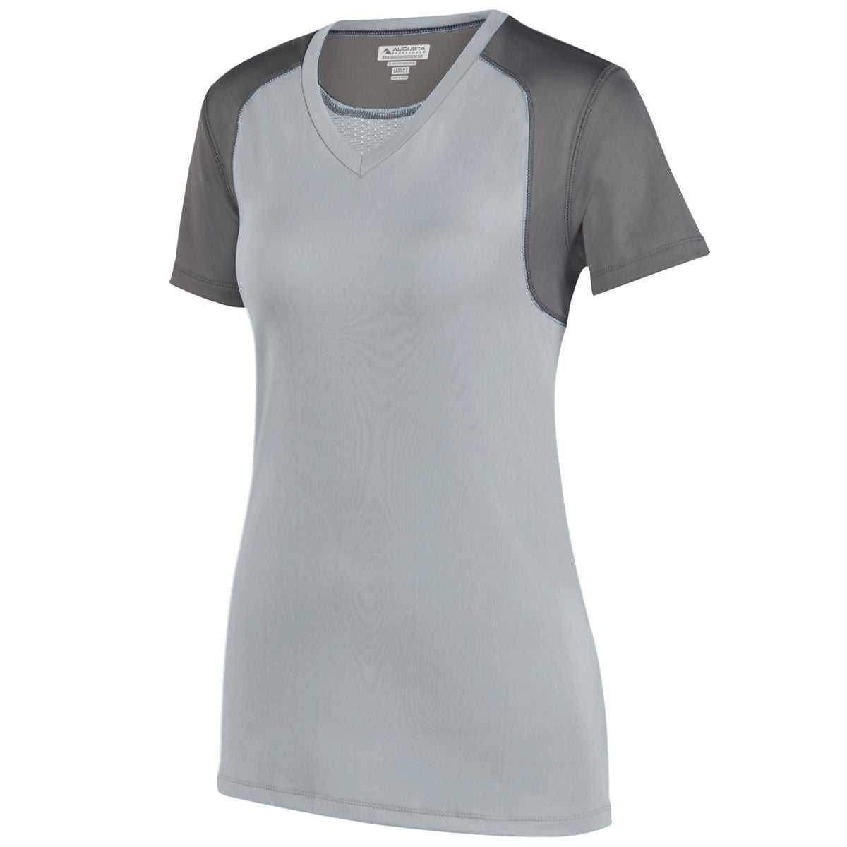 Augusta 2517 Ladies Astonish Jersey - Silver Graphite - HIT a Double