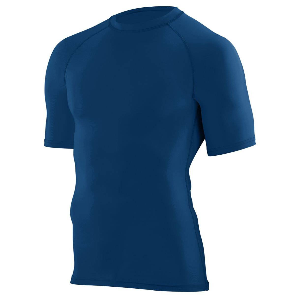 Augusta 2600 Hyperform Compression Short Sleeve Shirt - Navy - HIT a Double