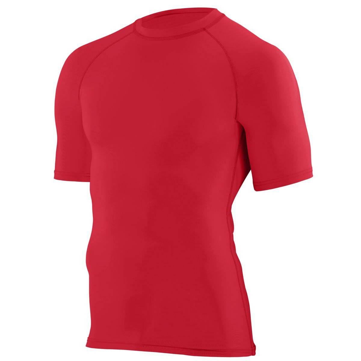 Augusta 2600 Hyperform Compression Short Sleeve Shirt - Red - HIT a Double