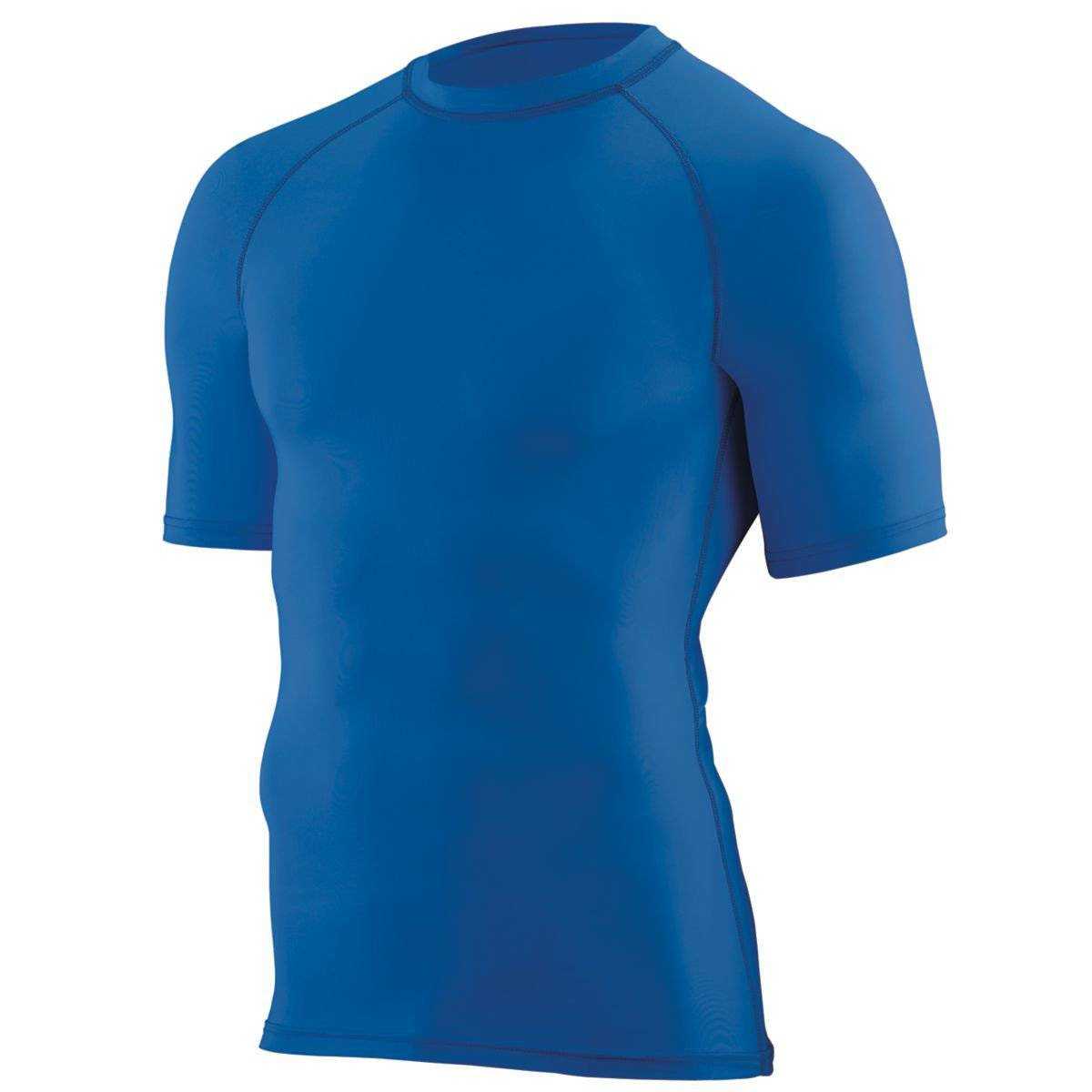 Augusta 2600 Hyperform Compression Short Sleeve Shirt - Royal - HIT a Double