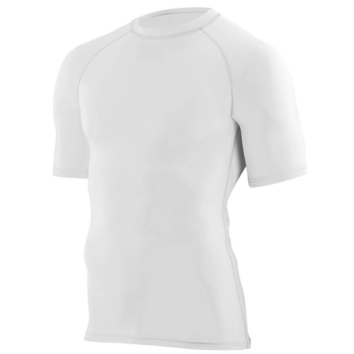 Augusta 2600 Hyperform Compression Short Sleeve Shirt - White - HIT a Double