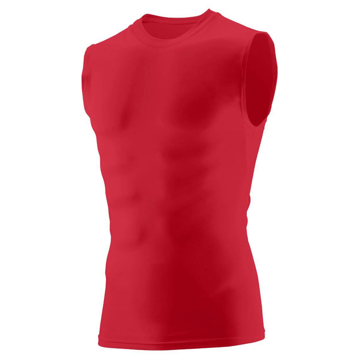 Augusta 2602 Sleeveless Compression Shirt - Red - HIT a Double