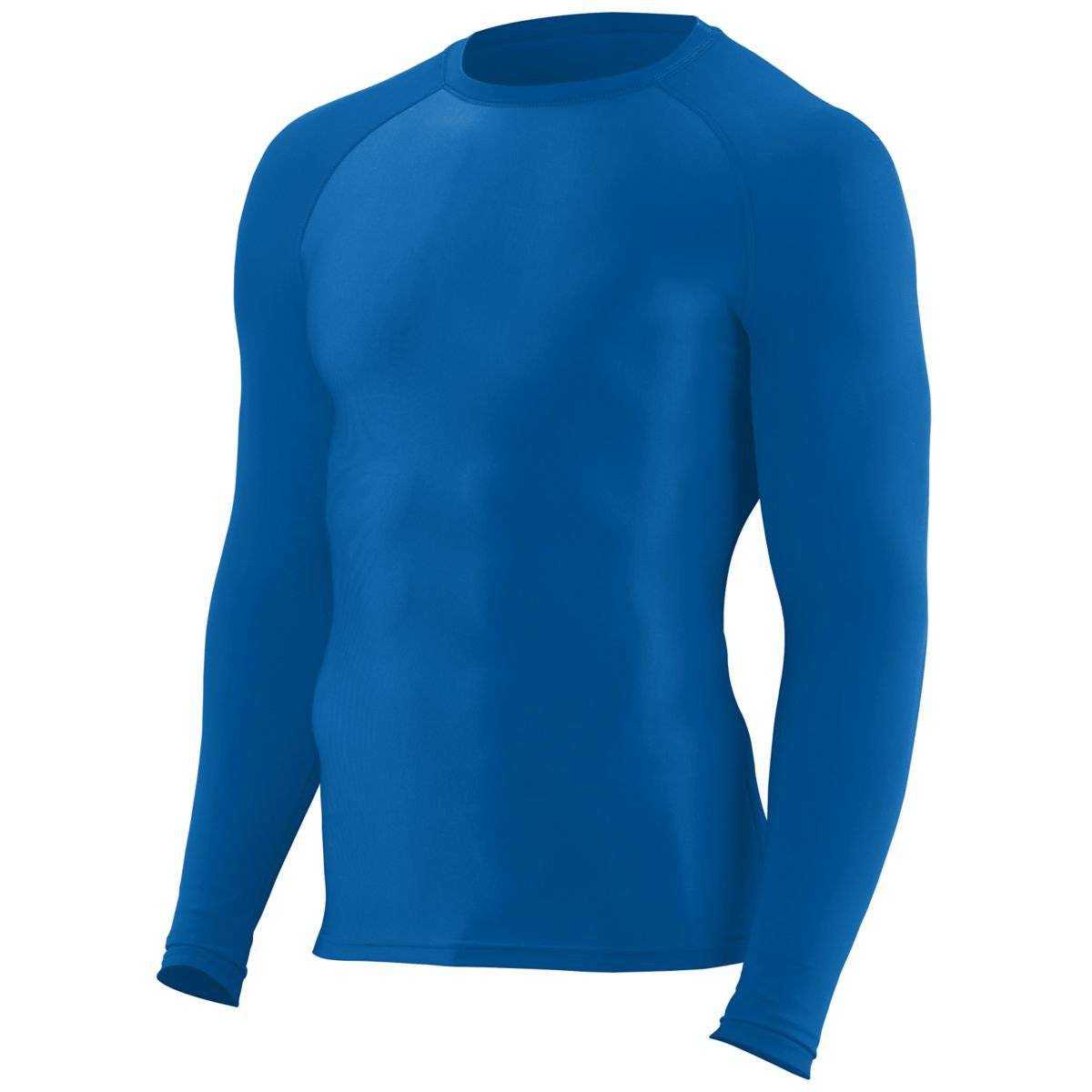 Augusta 2604 Hyperform Compression Long Sleeve Shirt - Royal - HIT a Double