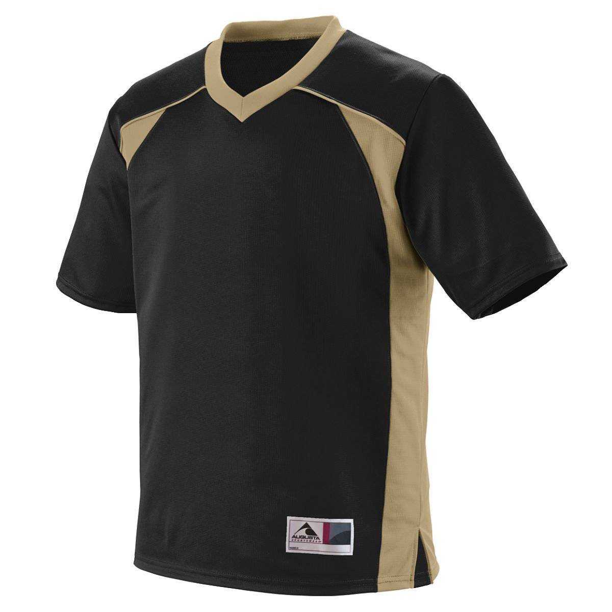 Augusta 260 Victor Replica Jersey - Black Vegas Gold - HIT a Double