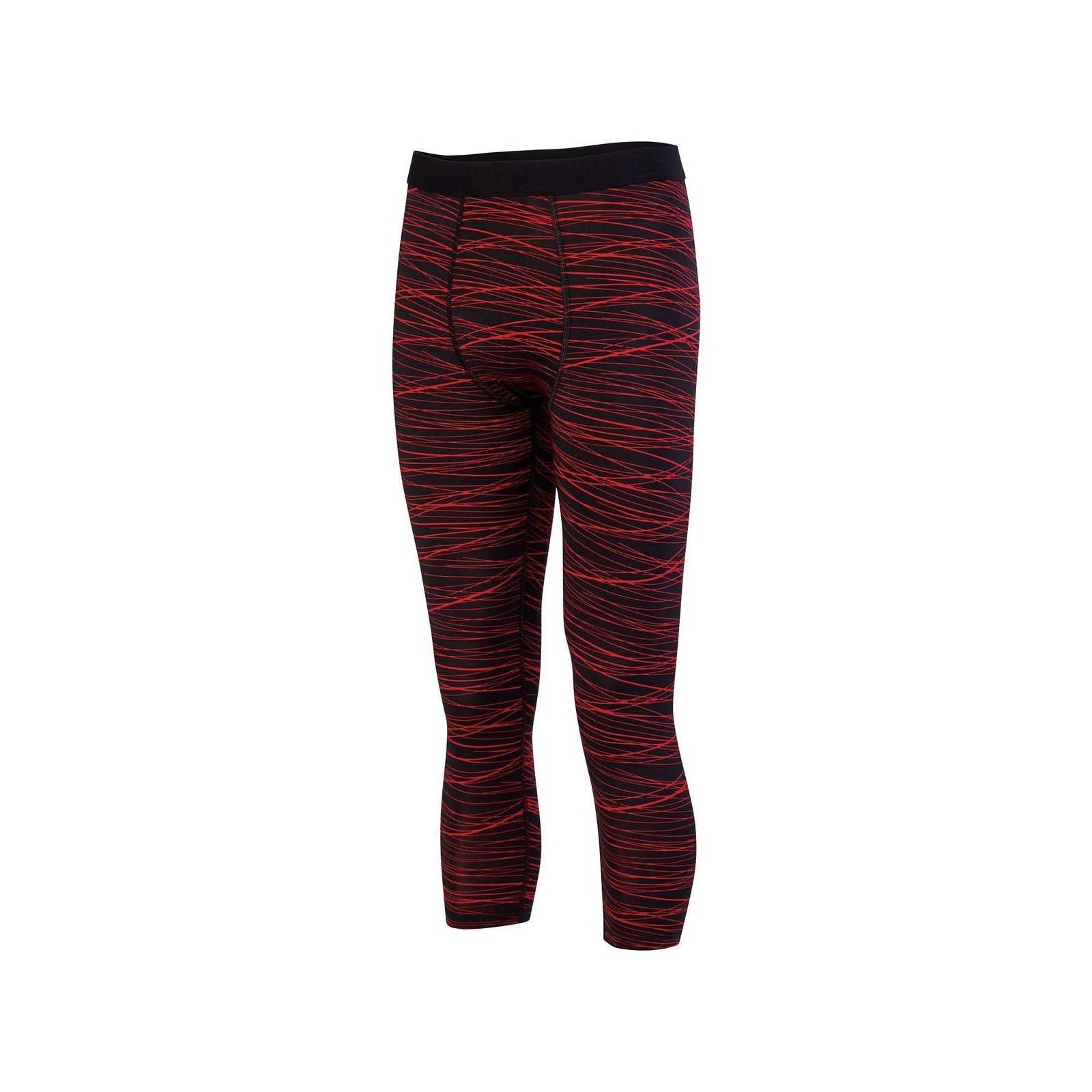 Augusta 2618 Hyperform Compression Calf-Length Tight - Black Red Print - HIT a Double