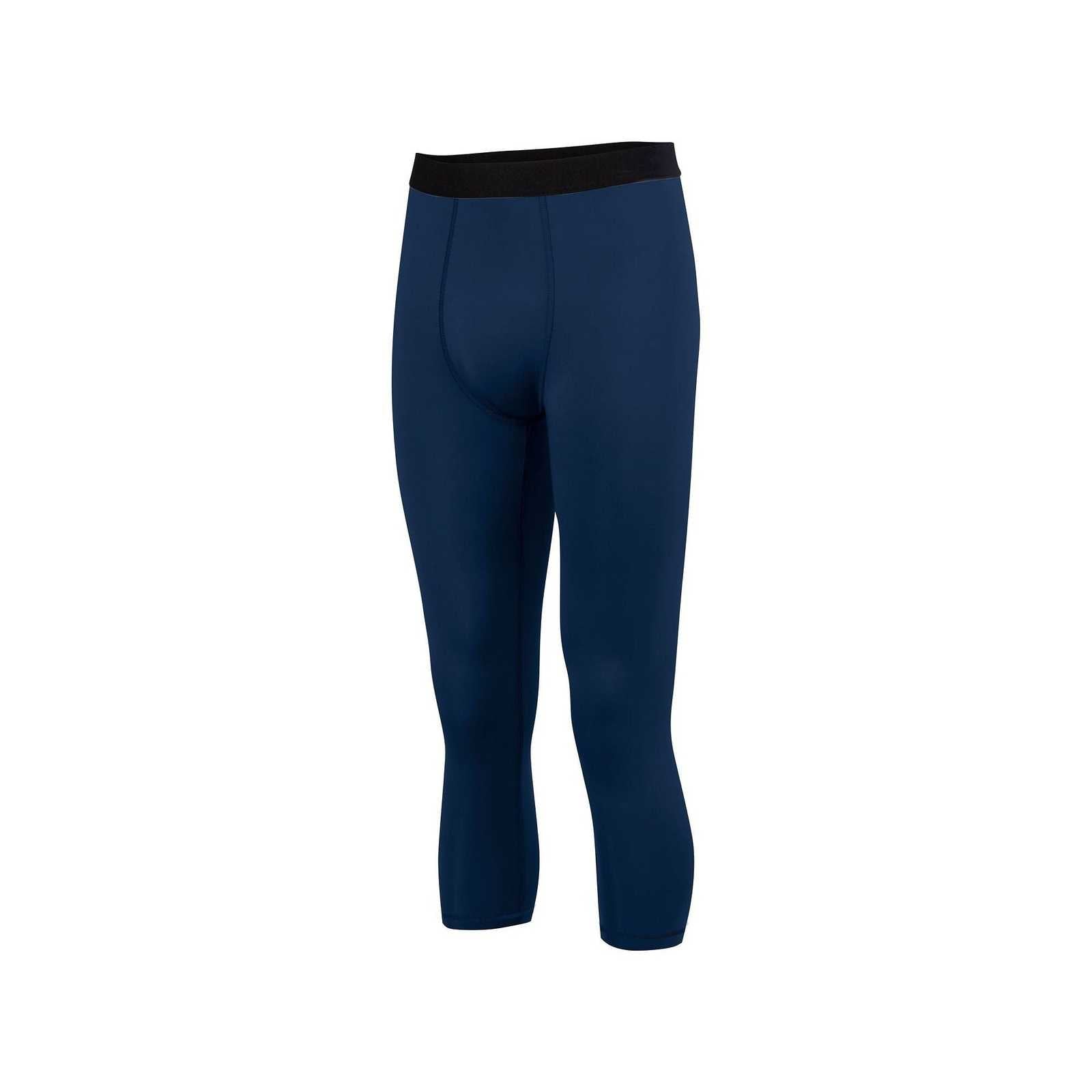 Augusta 2618 Hyperform Compression Calf-Length Tight - Navy - HIT a Double