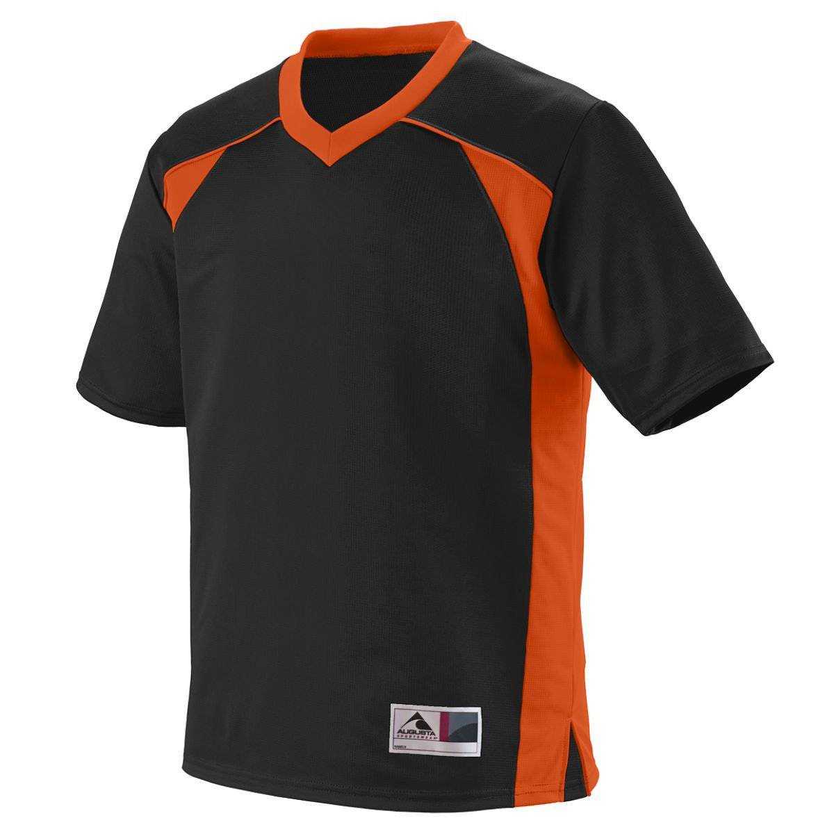 Augusta 261 Victor Replica Jersey Youth - Black Orange - HIT a Double
