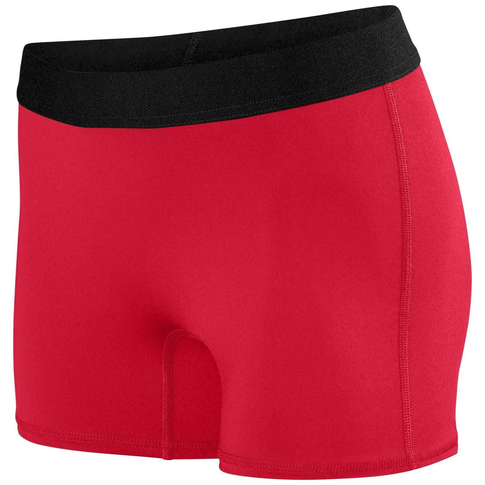 Augusta 2625 Ladies Hyperform Fitted Short - Red - HIT a Double