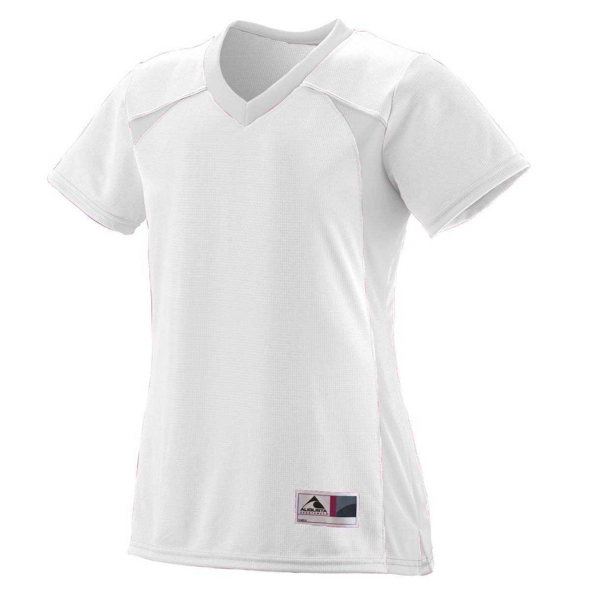 Augusta 263 Girls Victor Replica Jersey - White - HIT a Double