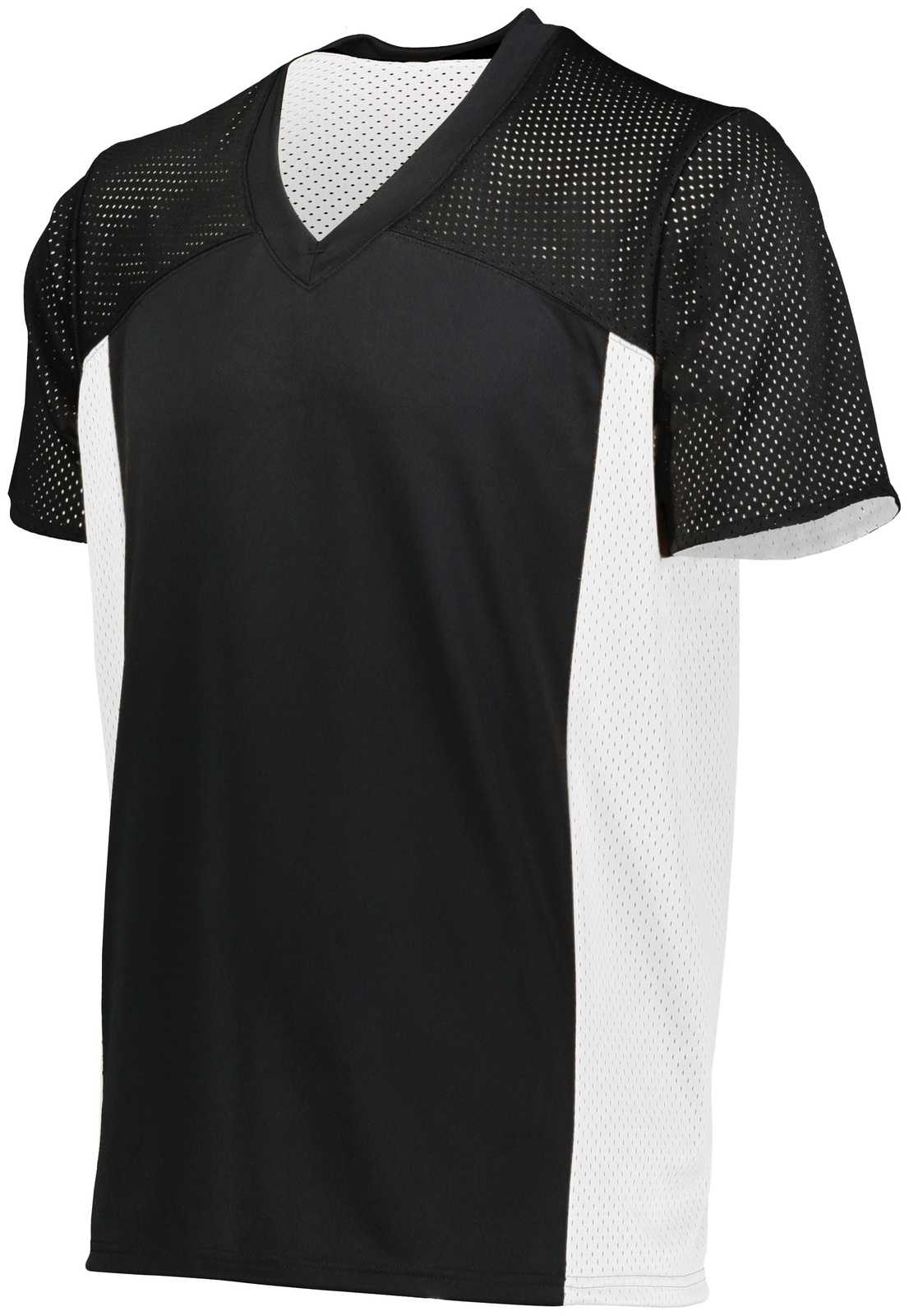 Augusta 264 Reversible Flag Football Jersey - Black White - HIT a Double