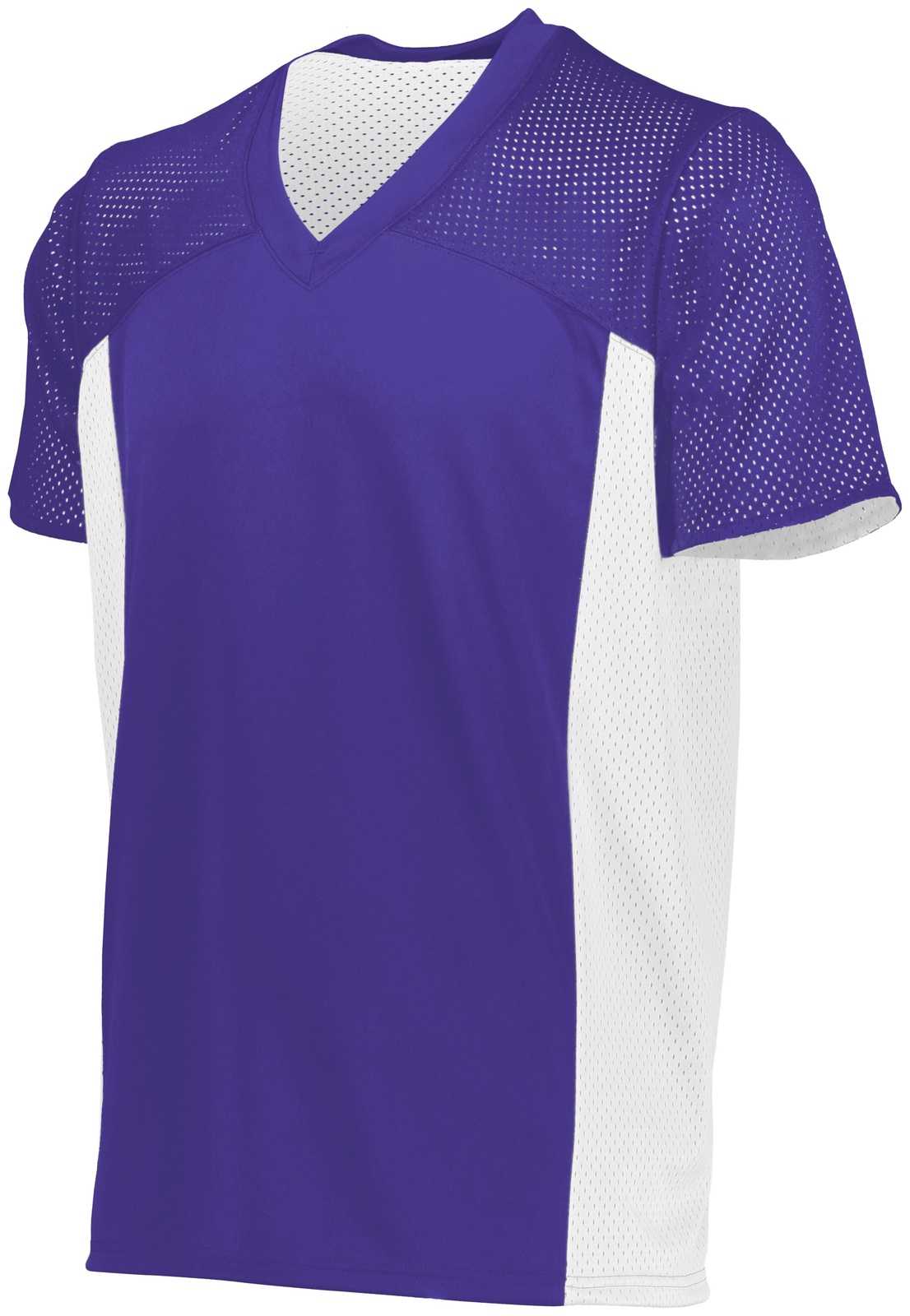 Augusta 264 Reversible Flag Football Jersey - Purple White - HIT a Double