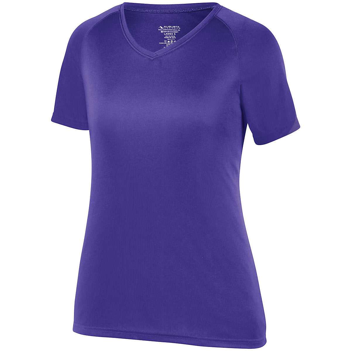 Augusta 2792 Ladies Attain Wicking Shirt - Purple - HIT a Double