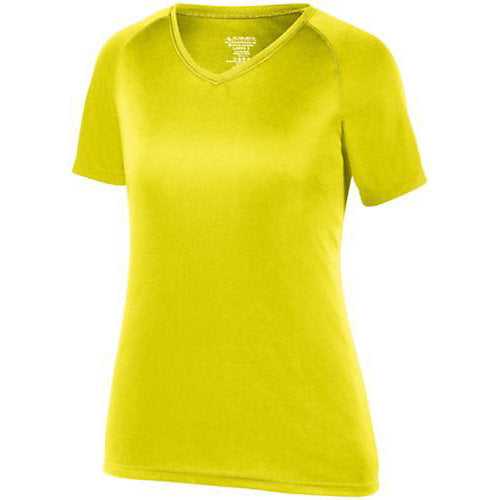 Augusta 2792 Ladies Attain Wicking Shirt - Safety Yellow - HIT a Double
