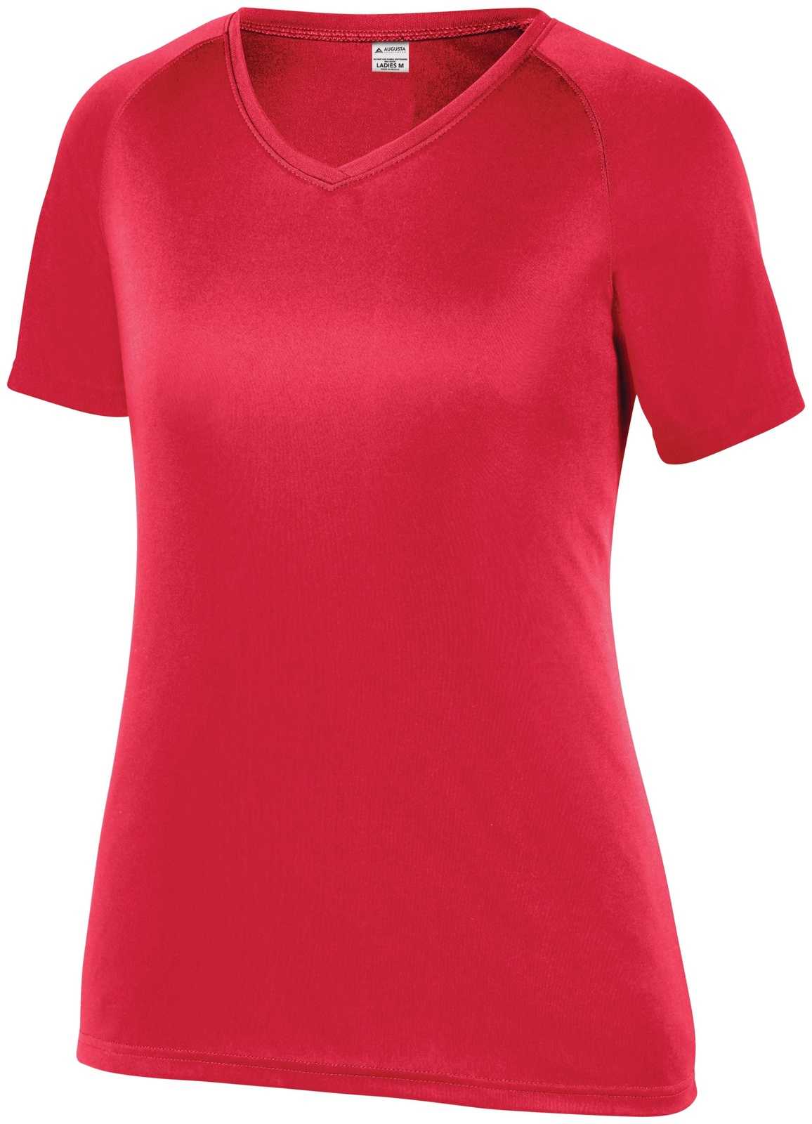 Augusta 2792 Ladies Attain Wicking Shirt - Scarlet - HIT a Double