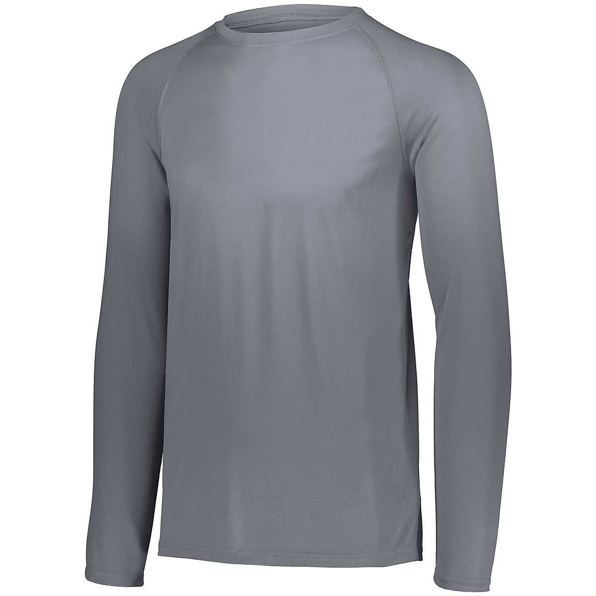 Augusta 2795 Attain Wicking Long Sleeve Shirt - Graphite - HIT a Double