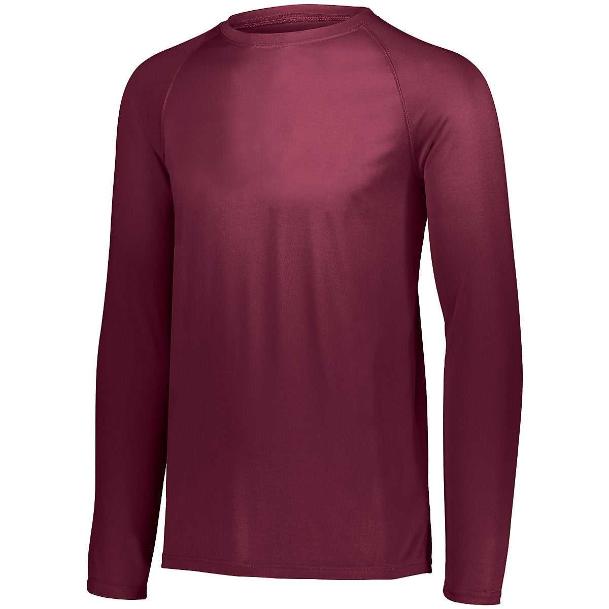 Augusta 2795 Attain Wicking Long Sleeve Shirt - Maroon (Hlw) - HIT a Double