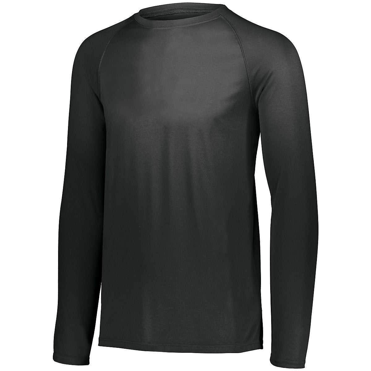 Augusta 2796 Youth Attain Wicking Long Sleeve Shirt - Black - HIT a Double