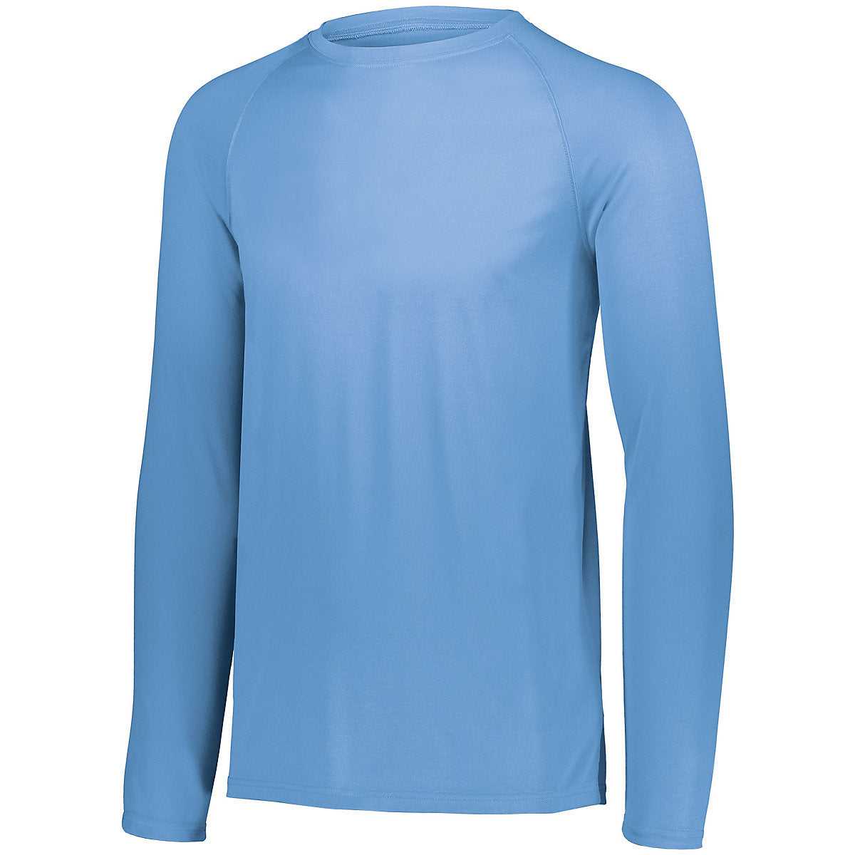 Augusta 2796 Youth Attain Wicking Long Sleeve Shirt - Columbia Blue - HIT a Double