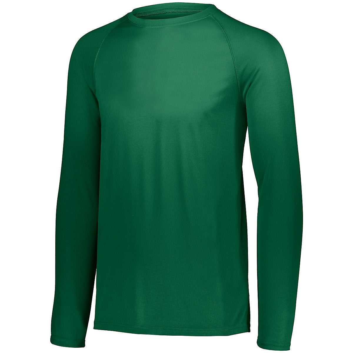 Augusta 2796 Youth Attain Wicking Long Sleeve Shirt - Dark Green - HIT a Double